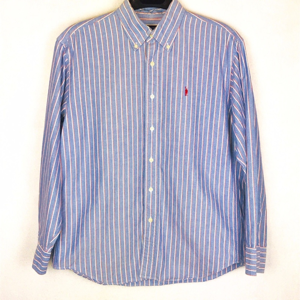 J. Crew Long Sleeve Button Dress Shirt Blue MEDIUM